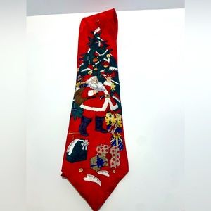 Christmas Santa Silk Tie